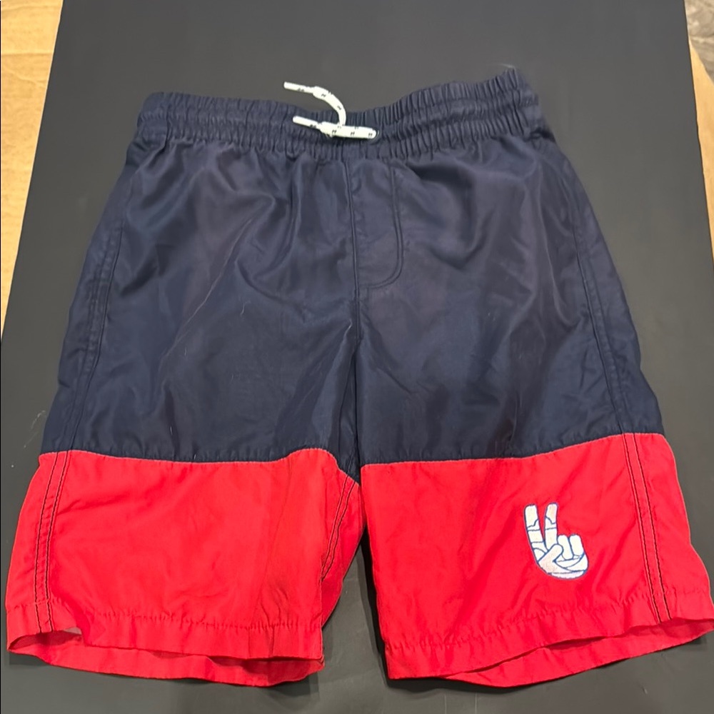 Kids Navy and Red Old Navy Swimsuit Size Large 10/12